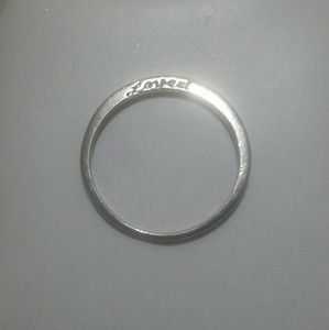 Sz 6 ~ Nora Kogan "Loved" ring in sterling silver